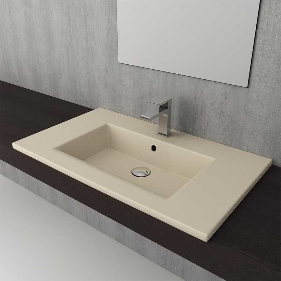 BOCCHI Milano Etajerli Lavabo 80 cm Mat Yasemin