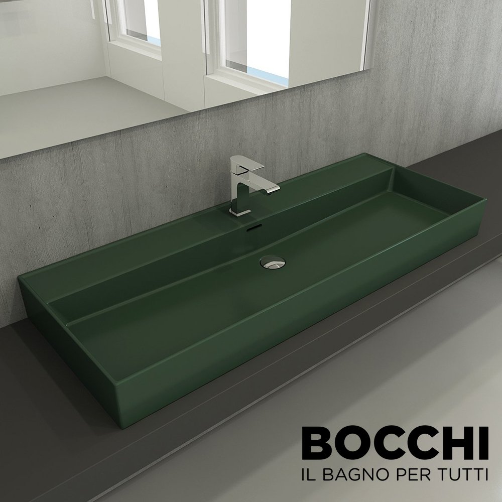 BOCCHİ Milano Lavabo 120 cm Mat Yeşil