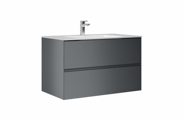 Orka Nest 120 cm Antrasit Banyo Dolabı