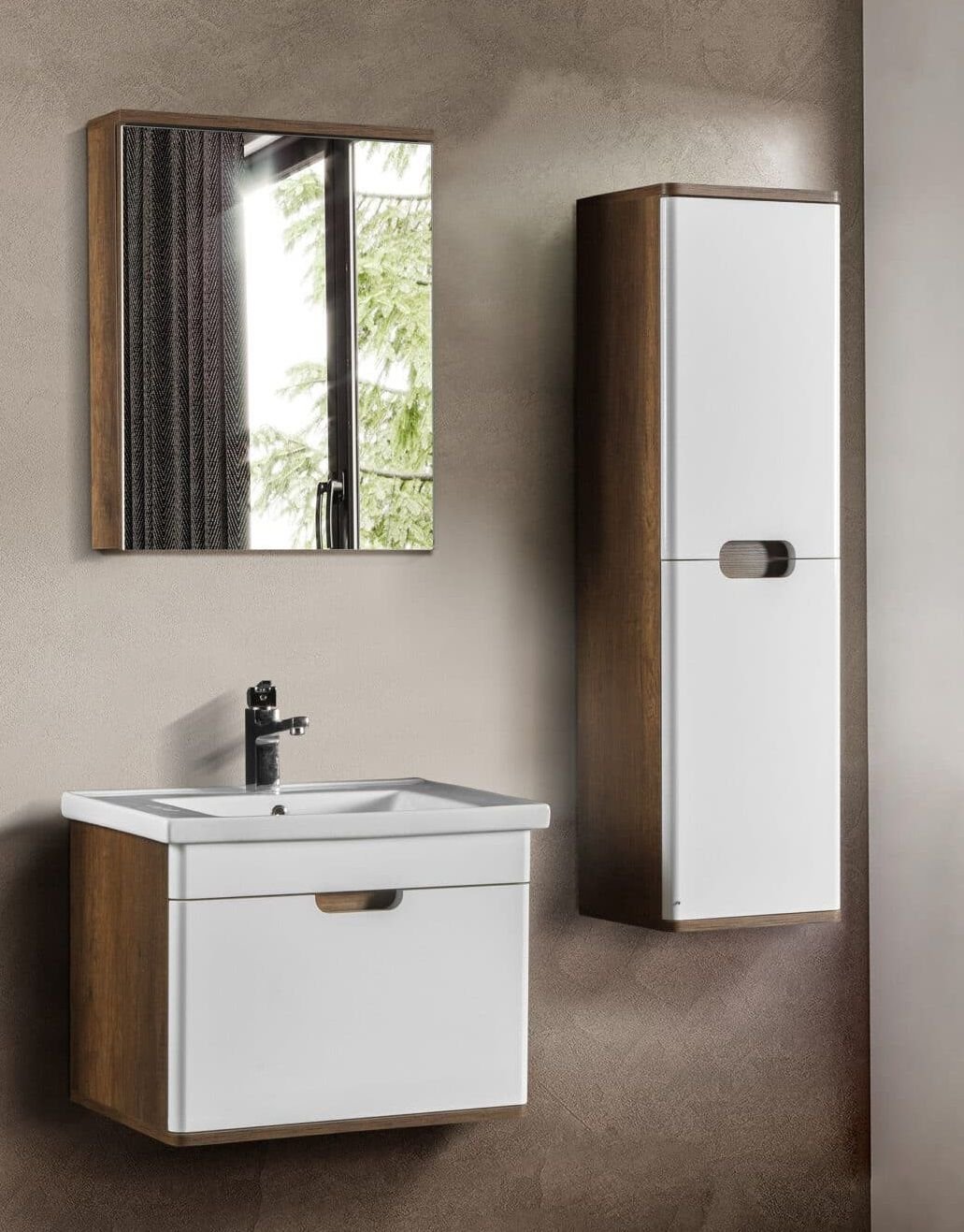 Bagnora Hera 60 cm Banyo Dolabı Beyaz Ahşap