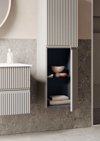 Orka Moonlight 120 cm Mat Vizon Banyo Dolabı