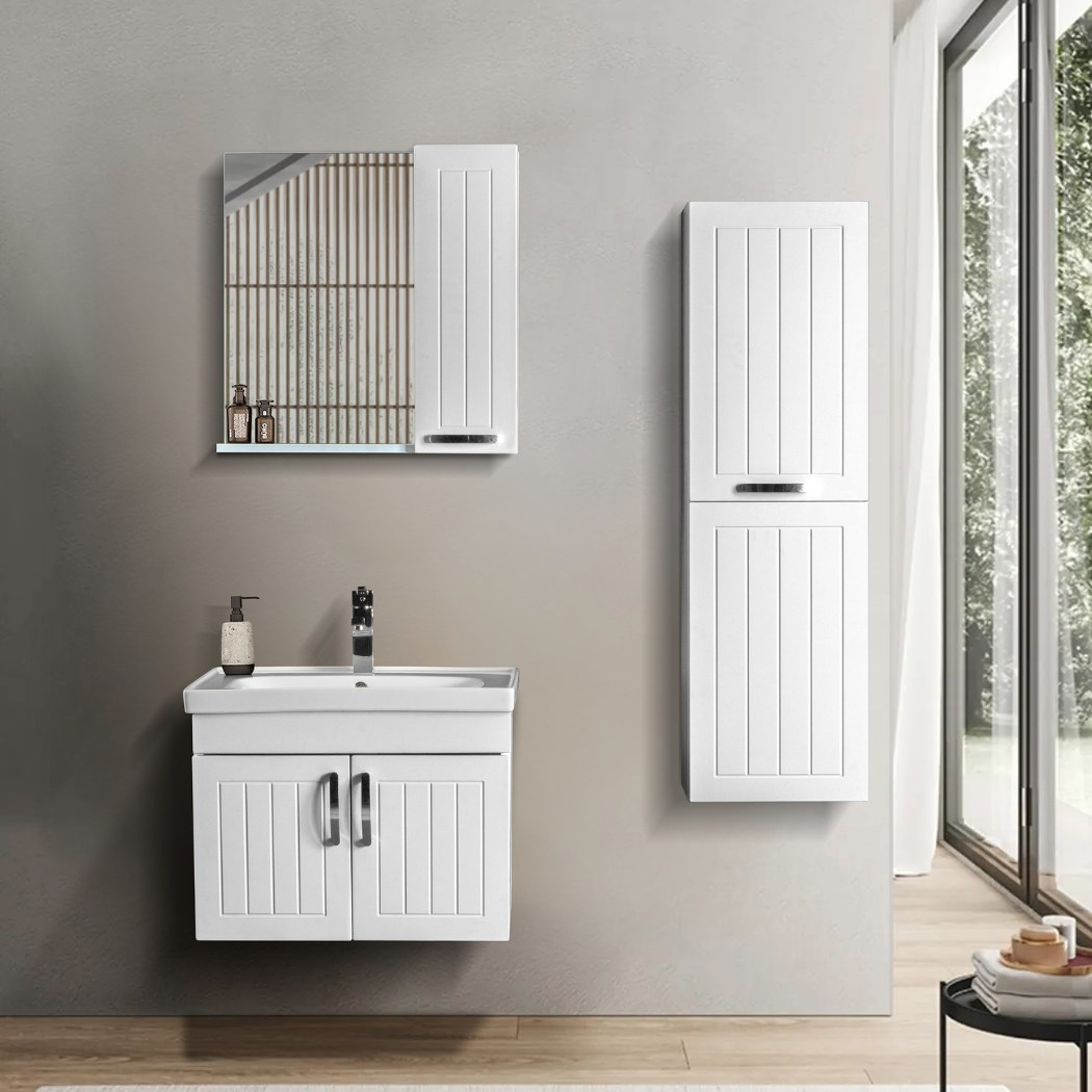 Bagnora Alya 55 cm Beyaz Banyo Dolabı