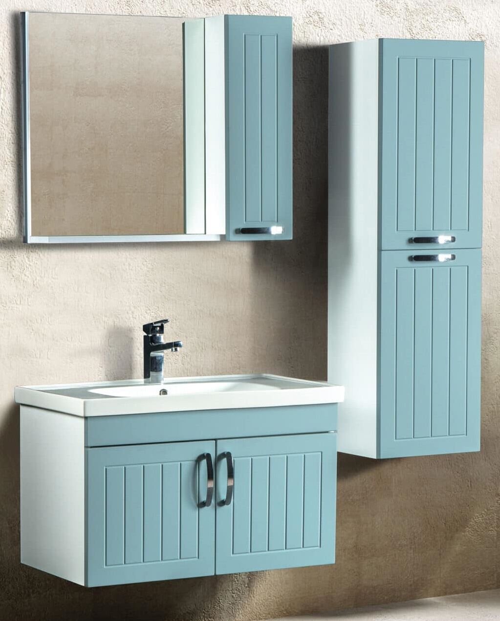 Bagnora Alya 80 cm Su Yeşili Banyo Dolabı