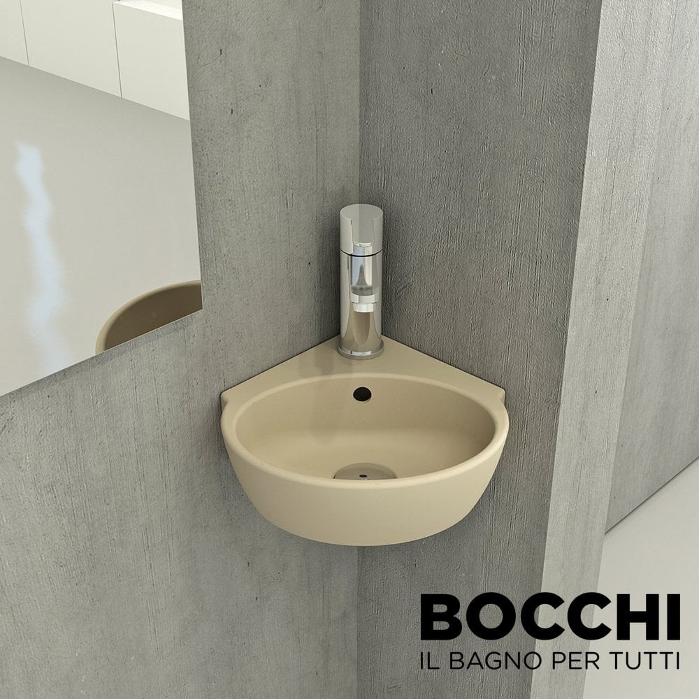BOCCHİ Taormina Arch Köşe Lavabo 30 cm Mat Yasemin