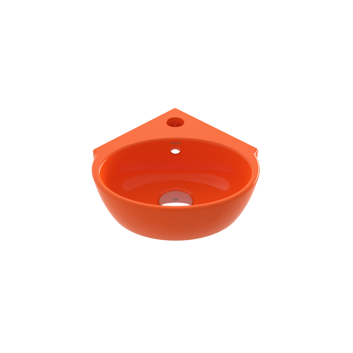 BOCCHİ Taormina Arch Köşe Lavabo 30 cm Parlak Turuncu