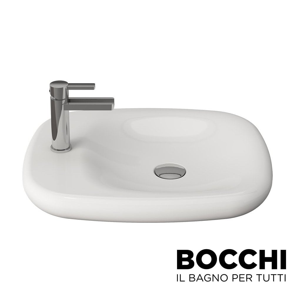 BOCCHI Fenice Çanak Lavabo, Parlak Beyaz