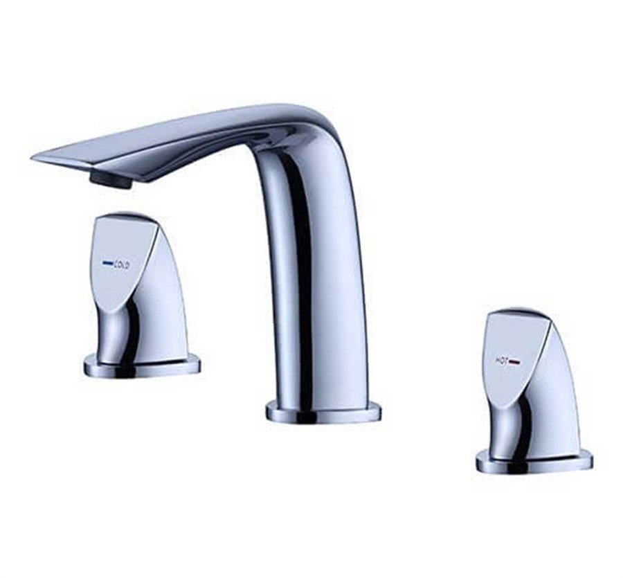 NEWARC - Loft 3 Delikli Lavabo Bataryası Krom