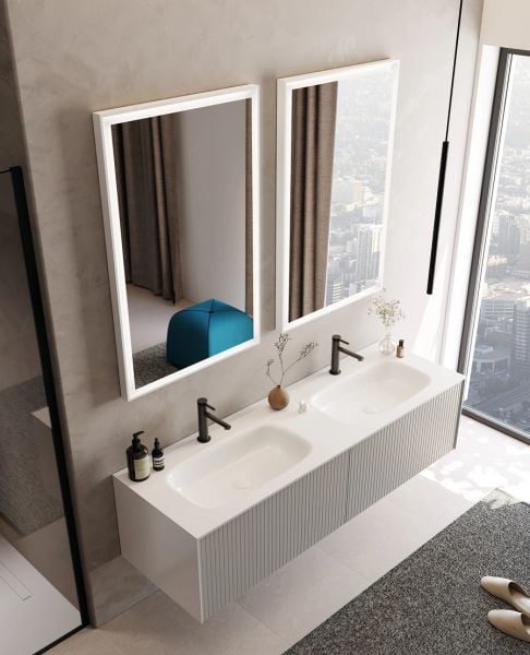 Orka Cube 160 cm Mat Vizon Banyo Dolabı