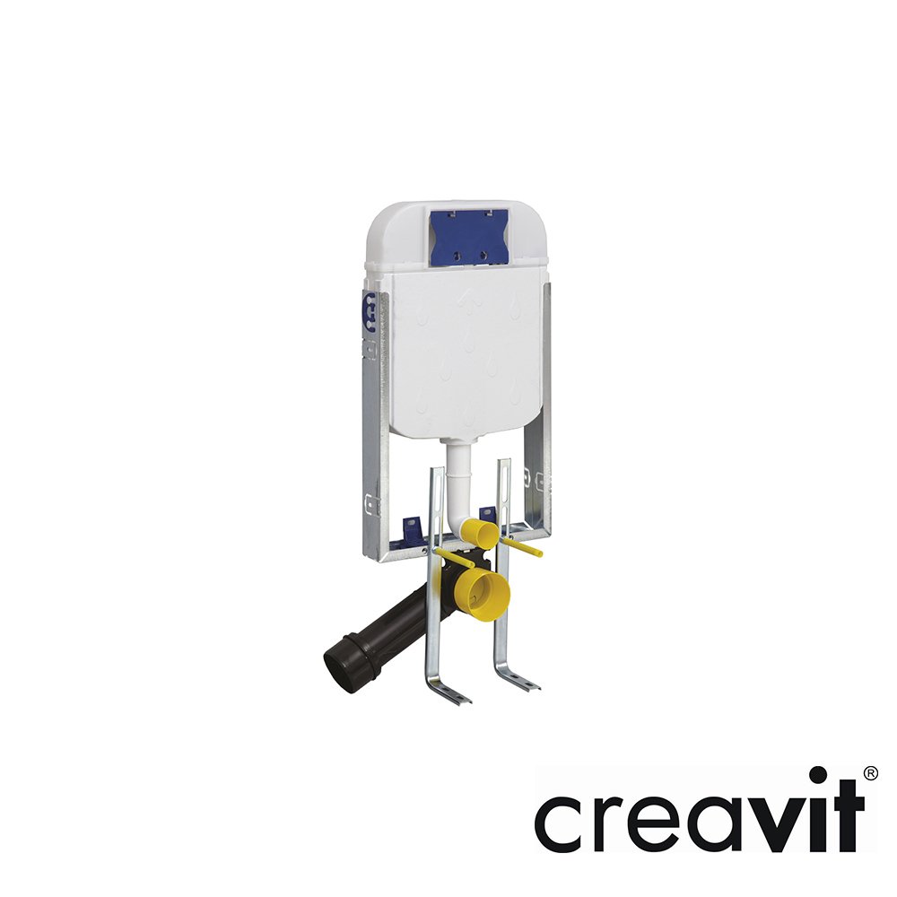 CREAVİT Gömme Rezervuar Seti 8cm (Metal Ayaklı)
