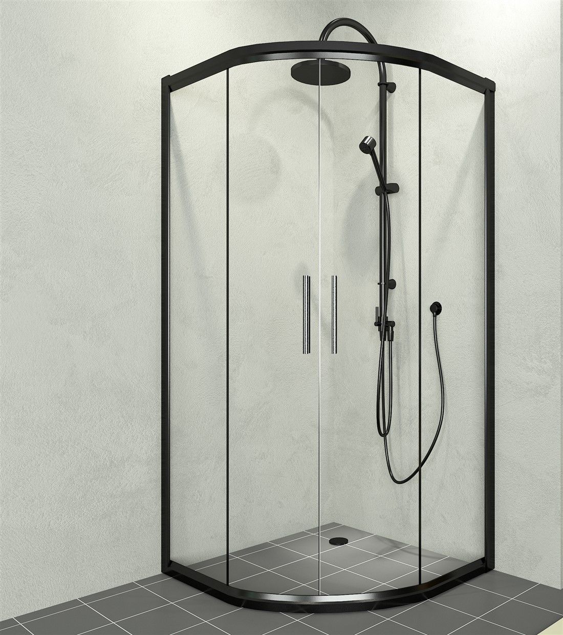 Aquanil Alonza 120x120 Oval Altın Duşakabin