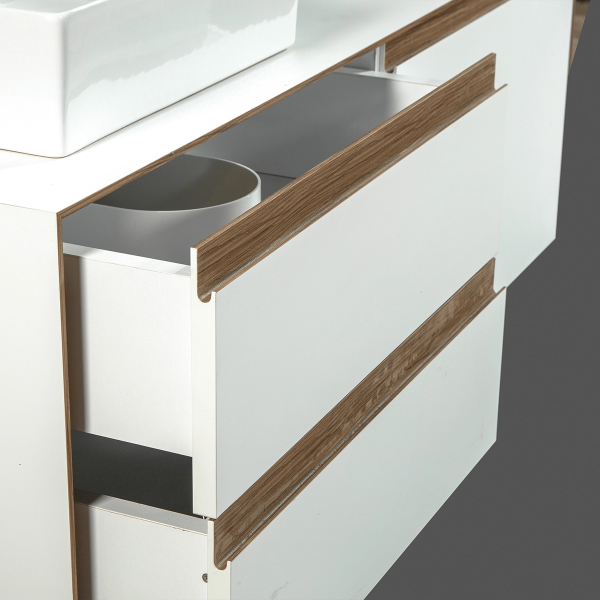 Bagnora Sharp Beyaz 120 cm Mdf Banyo Dolabı