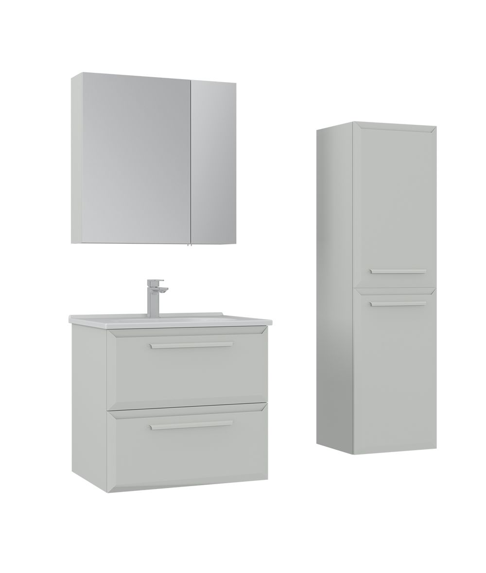 Orka Nuvola 65 cm Parlak Kaşmir Banyo Dolabı