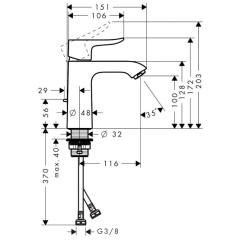 Hansgrohe Metris Lavabo bataryası