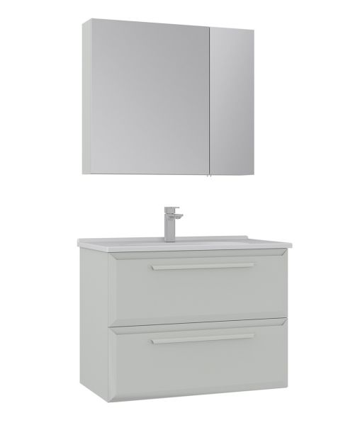 Orka Nuvola 80 cm Parlak Kaşmir Banyo Dolabı