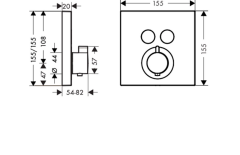 Hansgrohe Shower Select Ankastre Termostatik Banyo  Bataryası