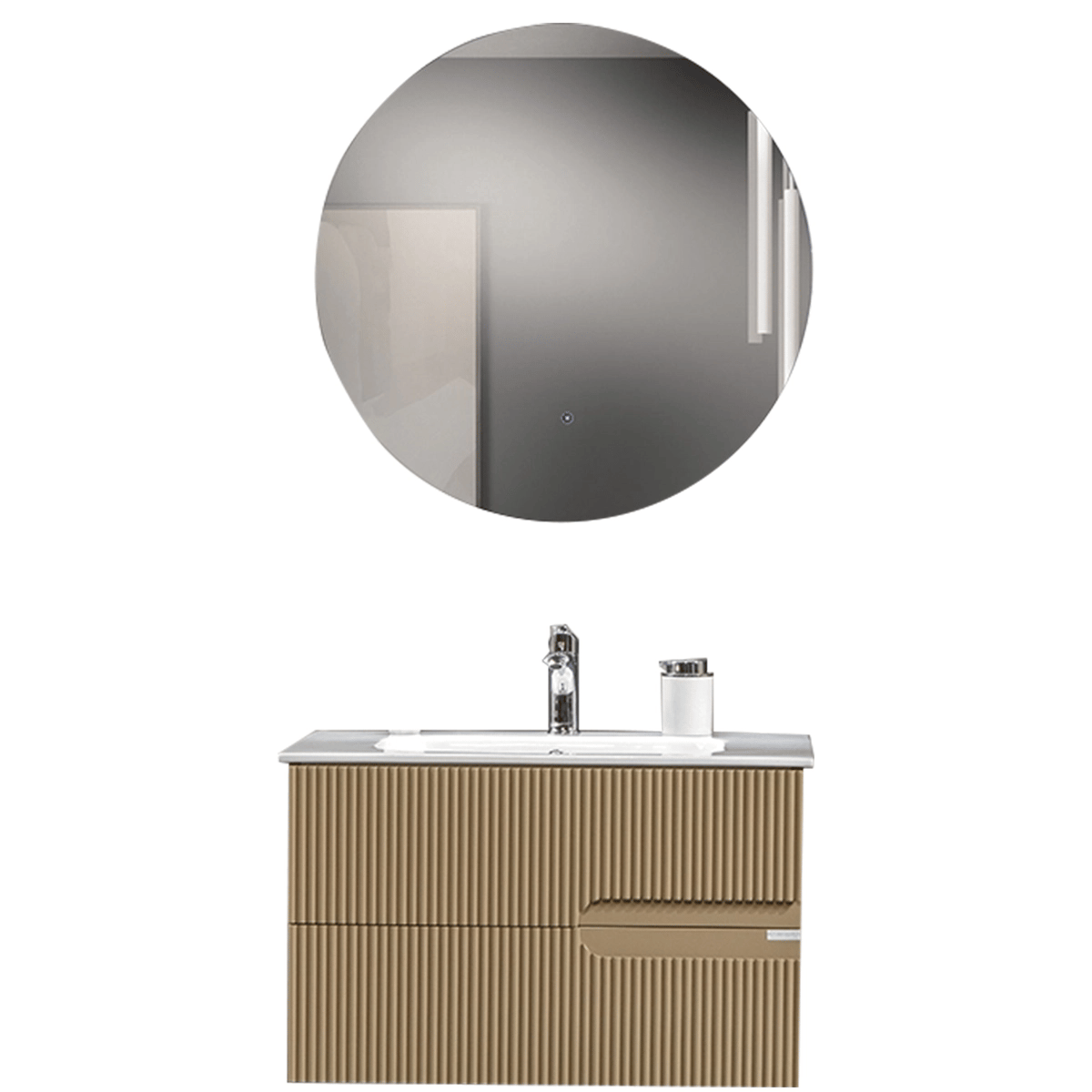 Bagnora Allegro 80 cm Mdf Banyo Dolabı Cappucino