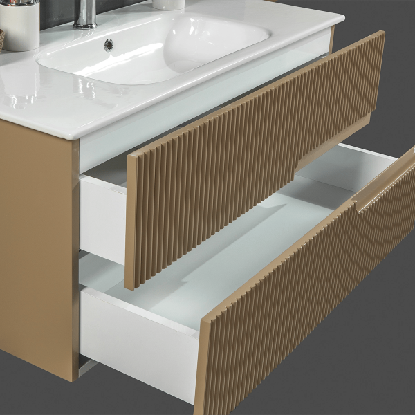 Bagnora Allegro 80 cm Mdf Banyo Dolabı Cappucino