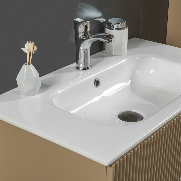 Bagnora Allegro 80 cm Mdf Banyo Dolabı Cappucino