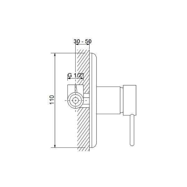 NEWARC Domino  Ankastre Duş Bataryası