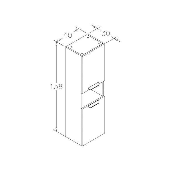 Orka Nova 80 cm Ella Banyo Dolabı