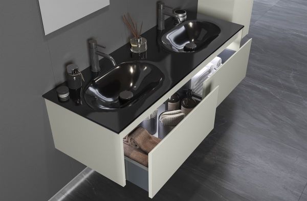 Orka Lisbon 132 cm Mat Kaşmir Banyo Dolabı