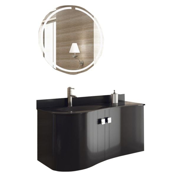 Aquanil Verso 100 cm Antrasit Banyo Dolabı