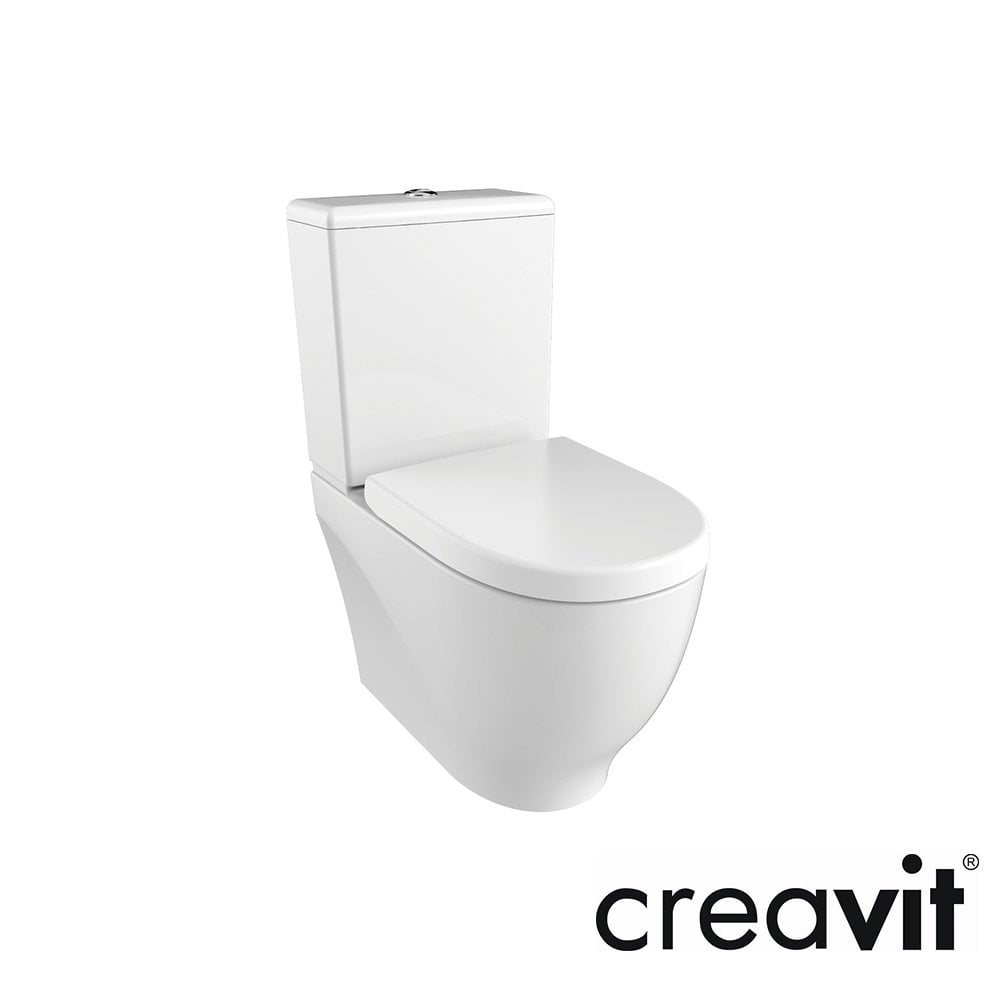 CREAVİT Mare Rim-off Duvara Dayalı Klozet Rezervuar (Kapak Dahil)