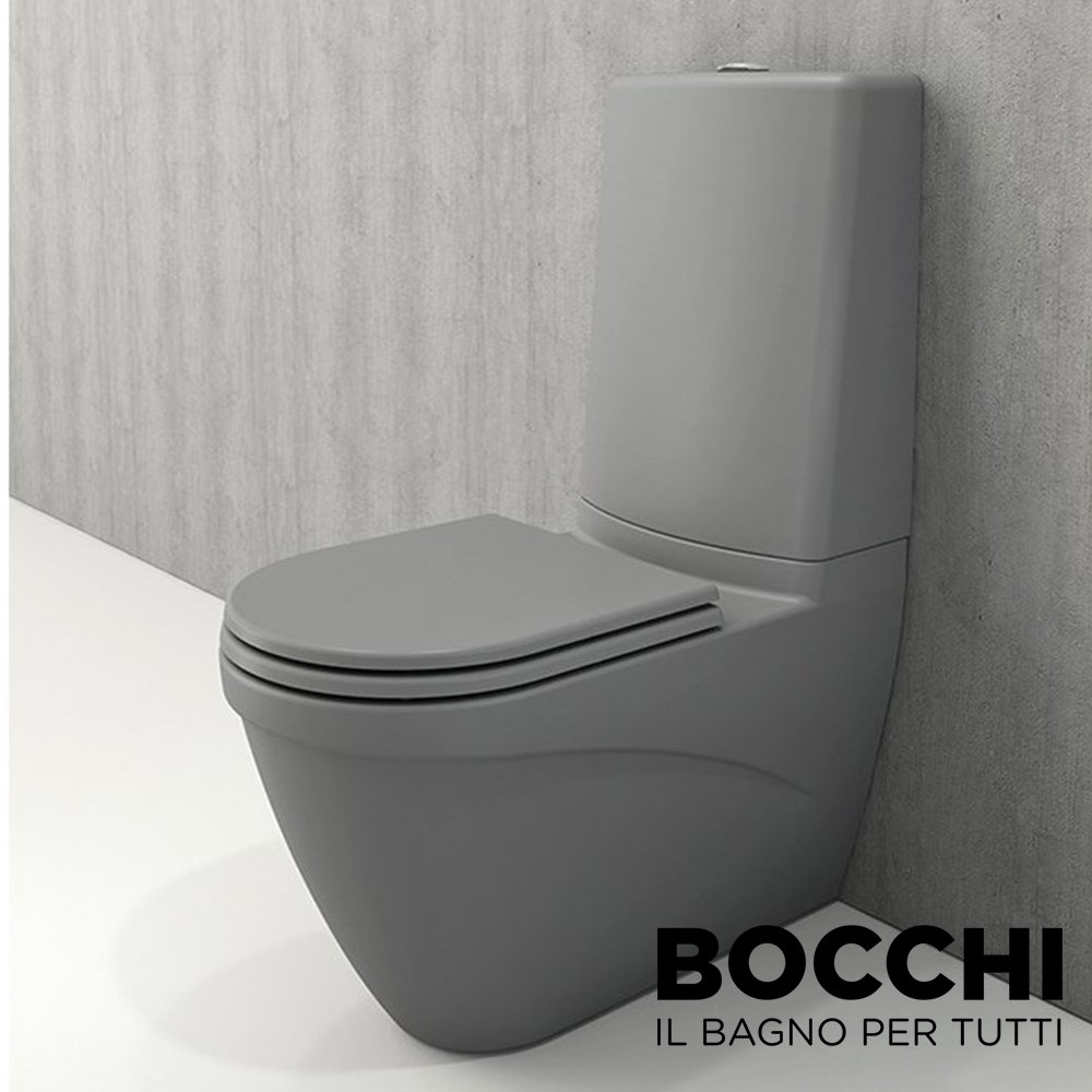 BOCCHI Taormina Pro Klozet Rezervuar Takımı, Mat Gri