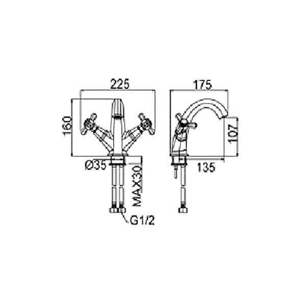 NEWARC Hexa Lavabo Bataryası