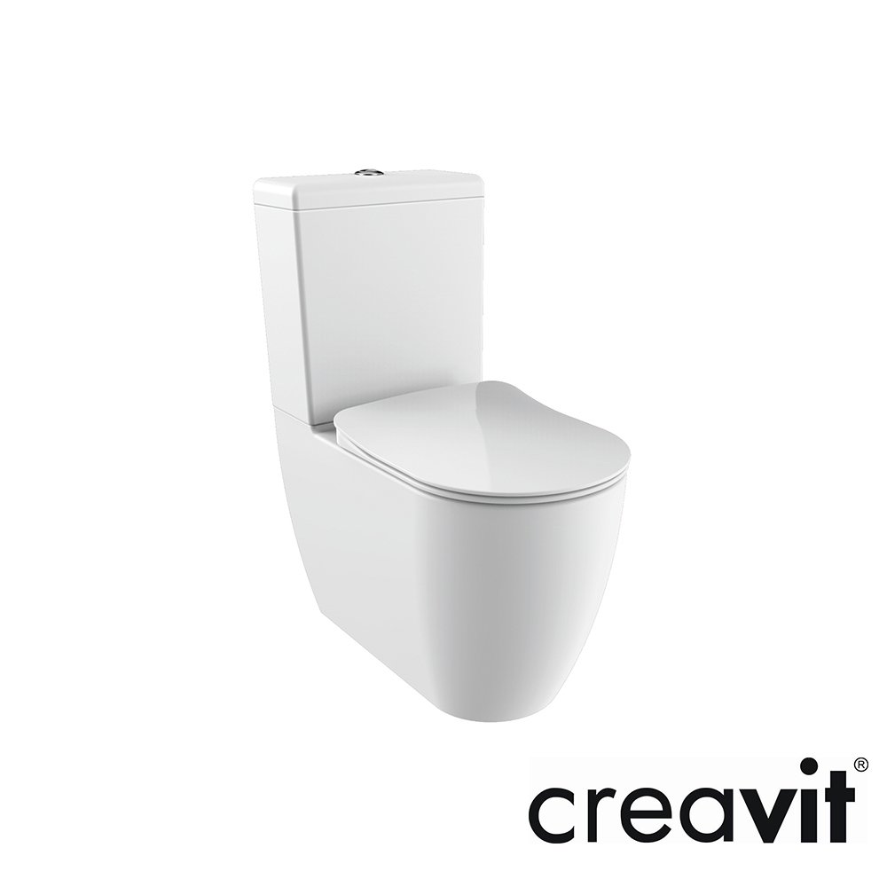 CREAVİT Free Duvara Dayalı Klozet Takımı Beyaz