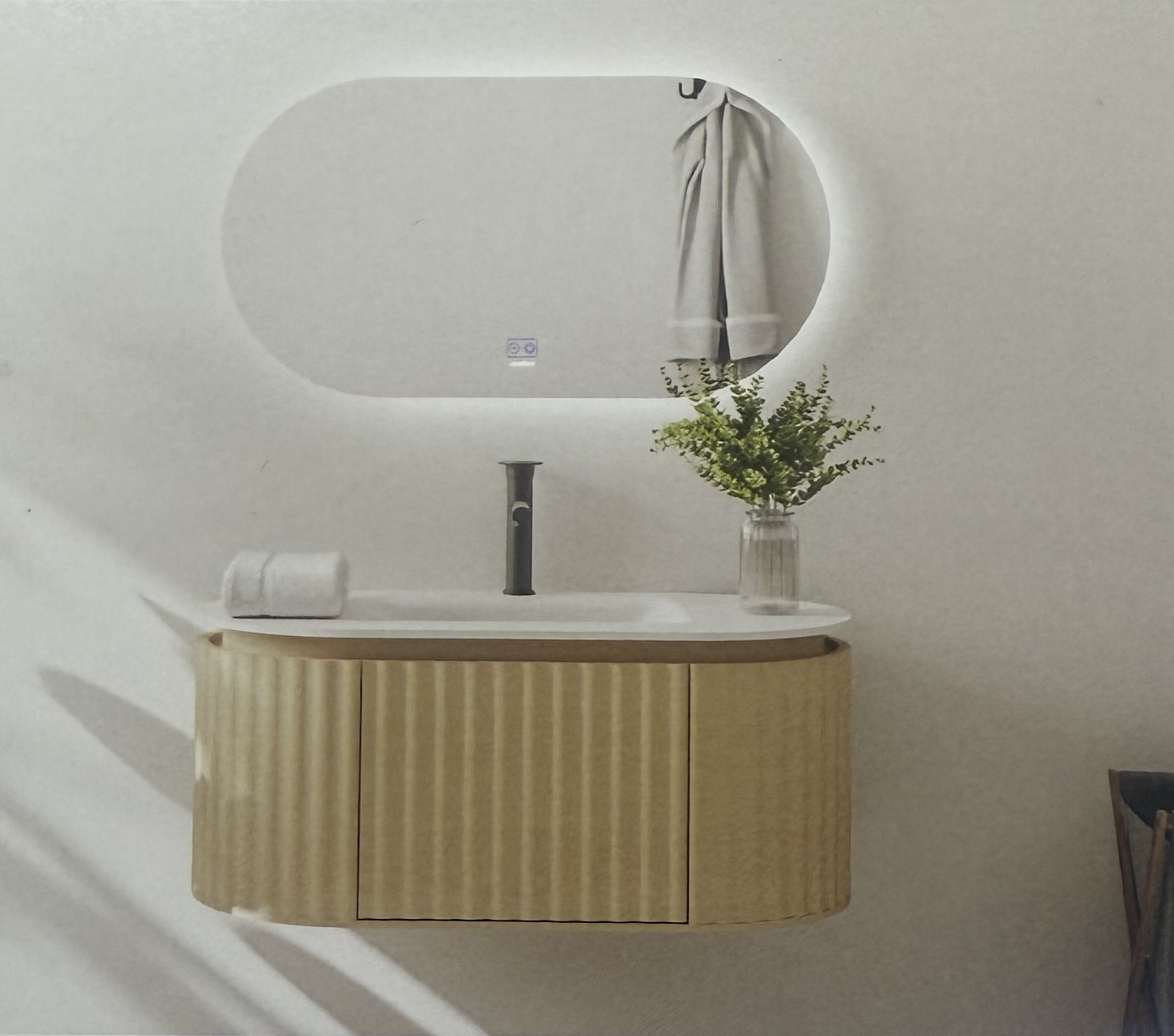 Belinza Larine 150 cm Goladen Latte Banyo Dolabı