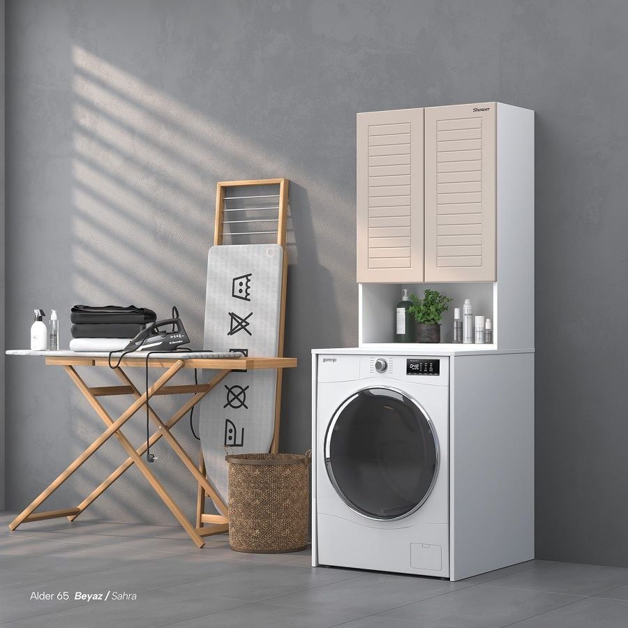 Shower Alder Sahra Çamaşır Makinesi Dolabı