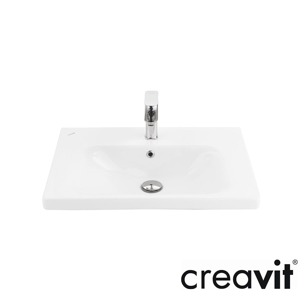 CREAVİT Eksen 45x65 cm Lavabo Exstra Beyaz