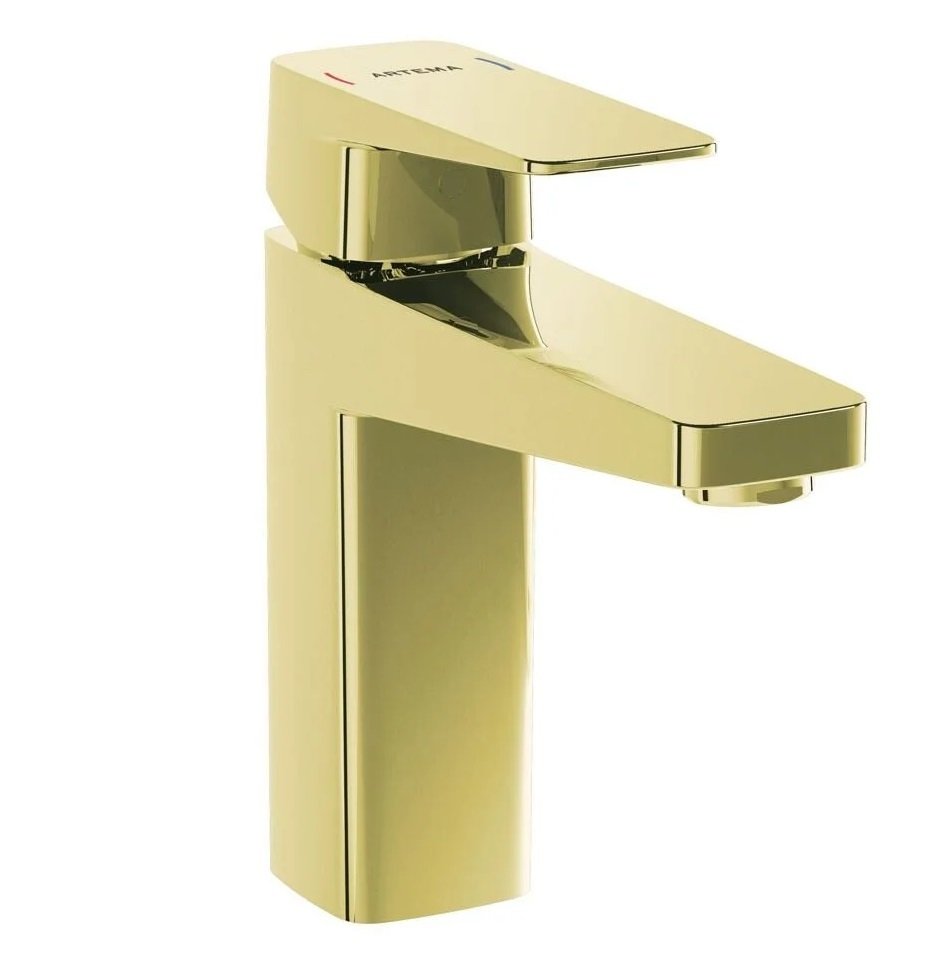 Artema Root Square Yüksek Lavabo Bataryası Altın