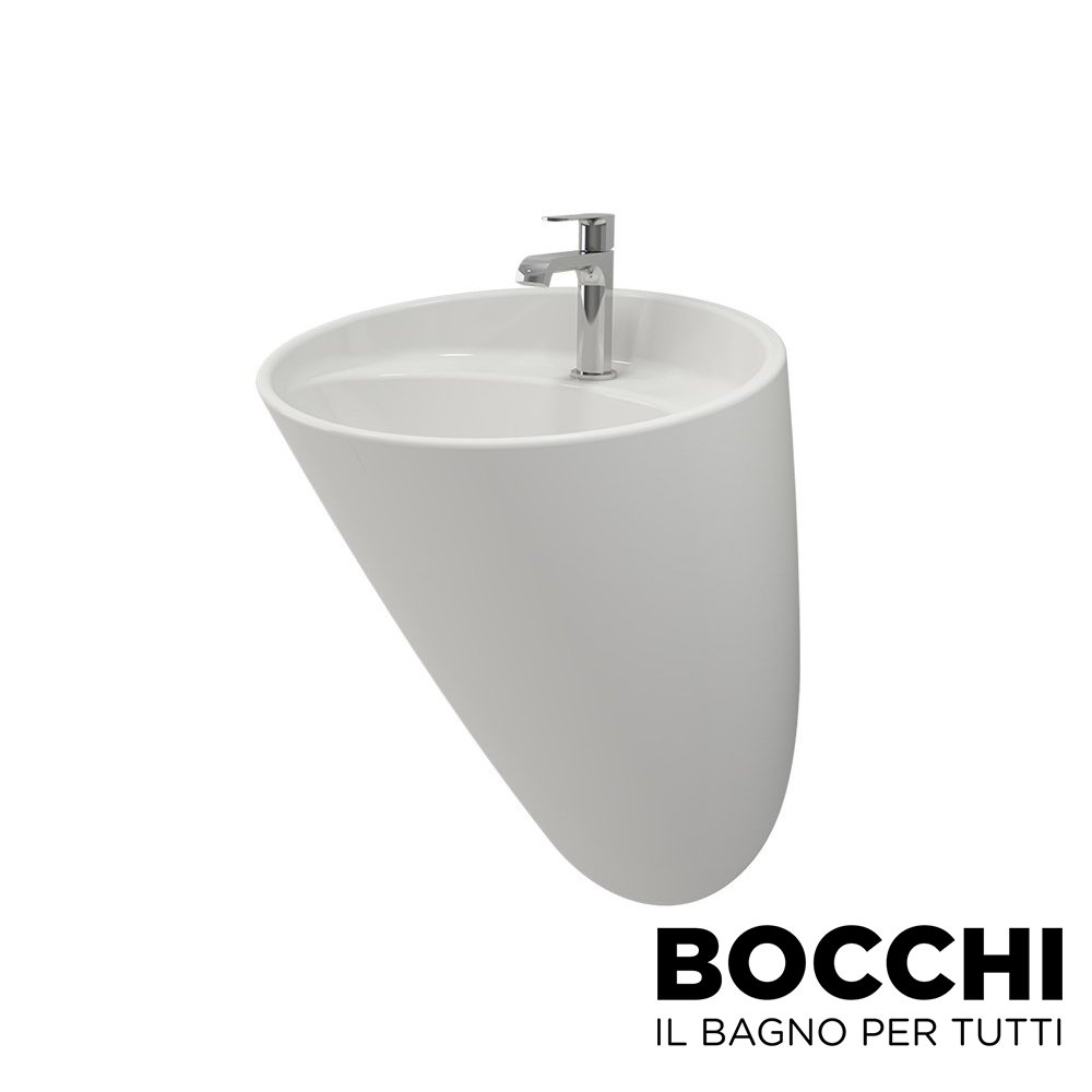 BOCCHI Venezia Asma Monoblok Lavabo (Parlak Beyaz)