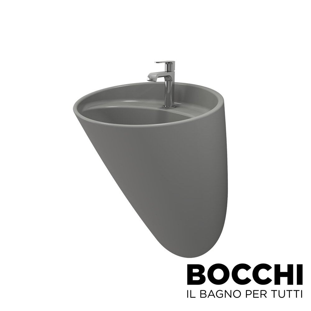 BOCCHI Venezia Asma Monoblok Lavabo (Mat Gri)