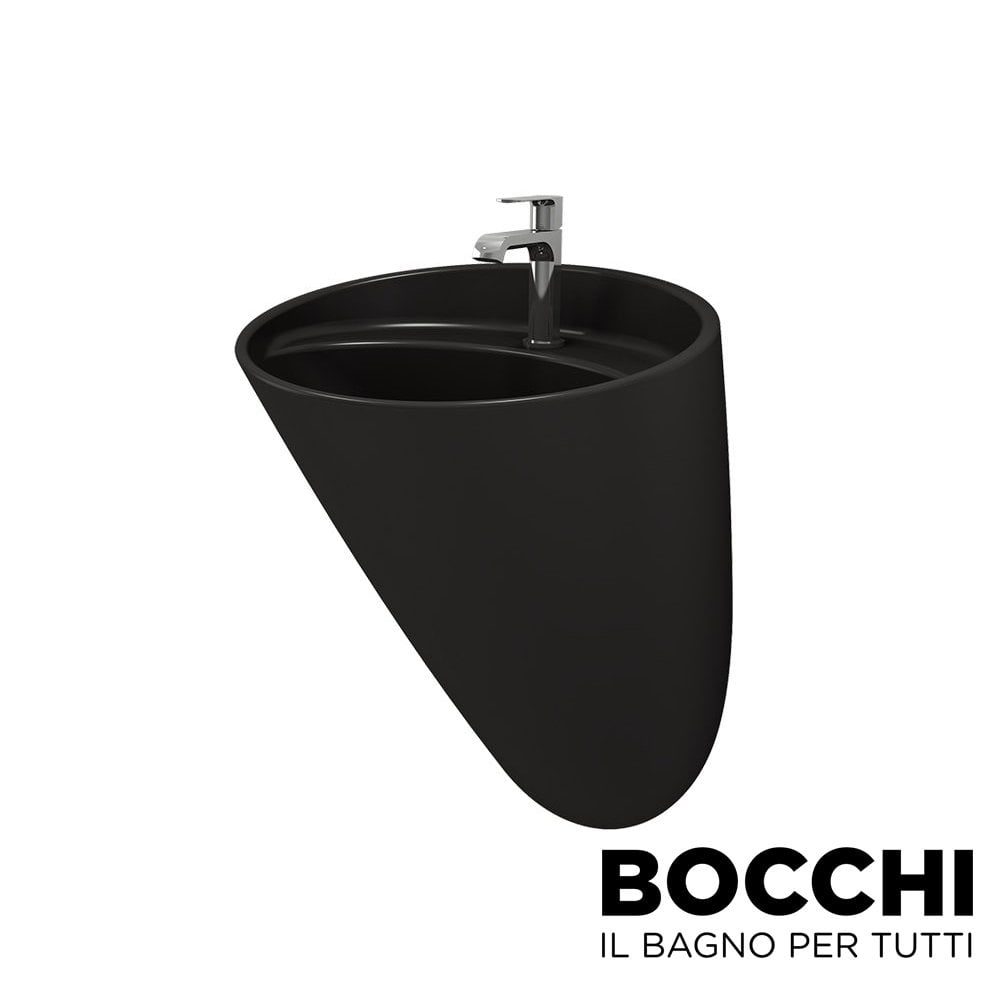 BOCCHI Venezia Asma Monoblok Lavabo (Mat Siyah)