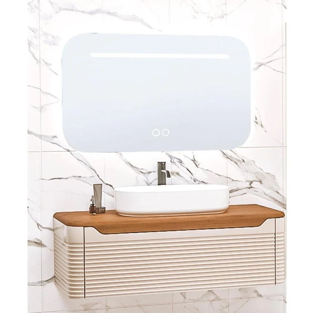 Aquanil  Ardino 110 cm Vizon Banyo Dolabı