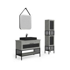 Belinza Trellis 100 cm Banyo Dolabı