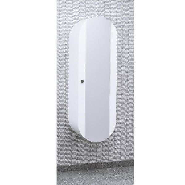Aquanil  Fantasia 115 cm Beyaz Siyah Lavabolu Banyo Dolabı