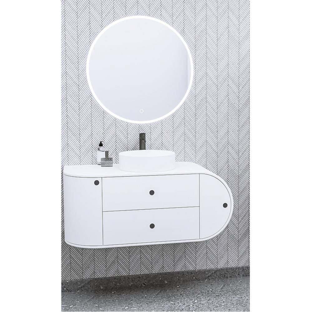 Aquanil  Fantasia 115 cm Beyaz Beyaz Lavabolu Banyo Dolabı