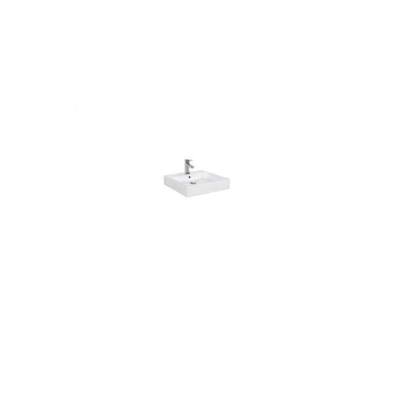 CREAVİT Next 50x50 cm Set üstü Düz Kare Lavabo
