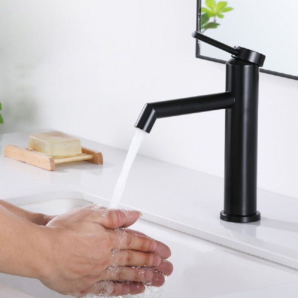 Mİstillo SUS 304 Lavabo Bataryası Siyah