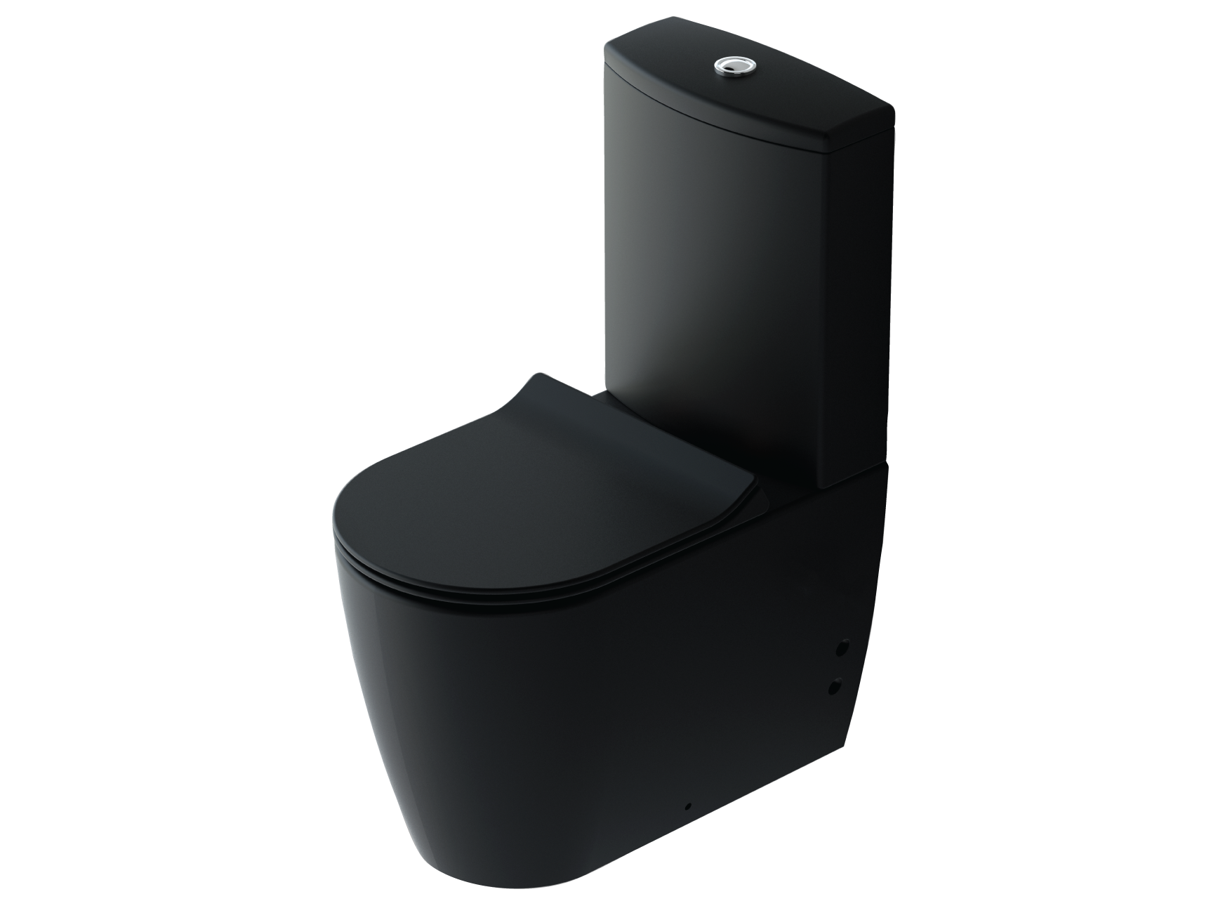 İdevit Alfa Duvara Dayalı Klozet Seti Mat Siyah