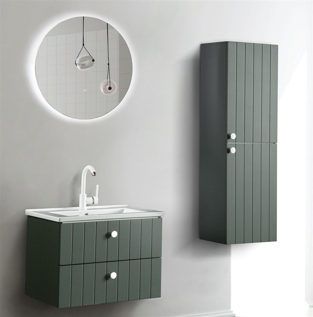 C Line 65 cm Yeşil Banyo Dolabı