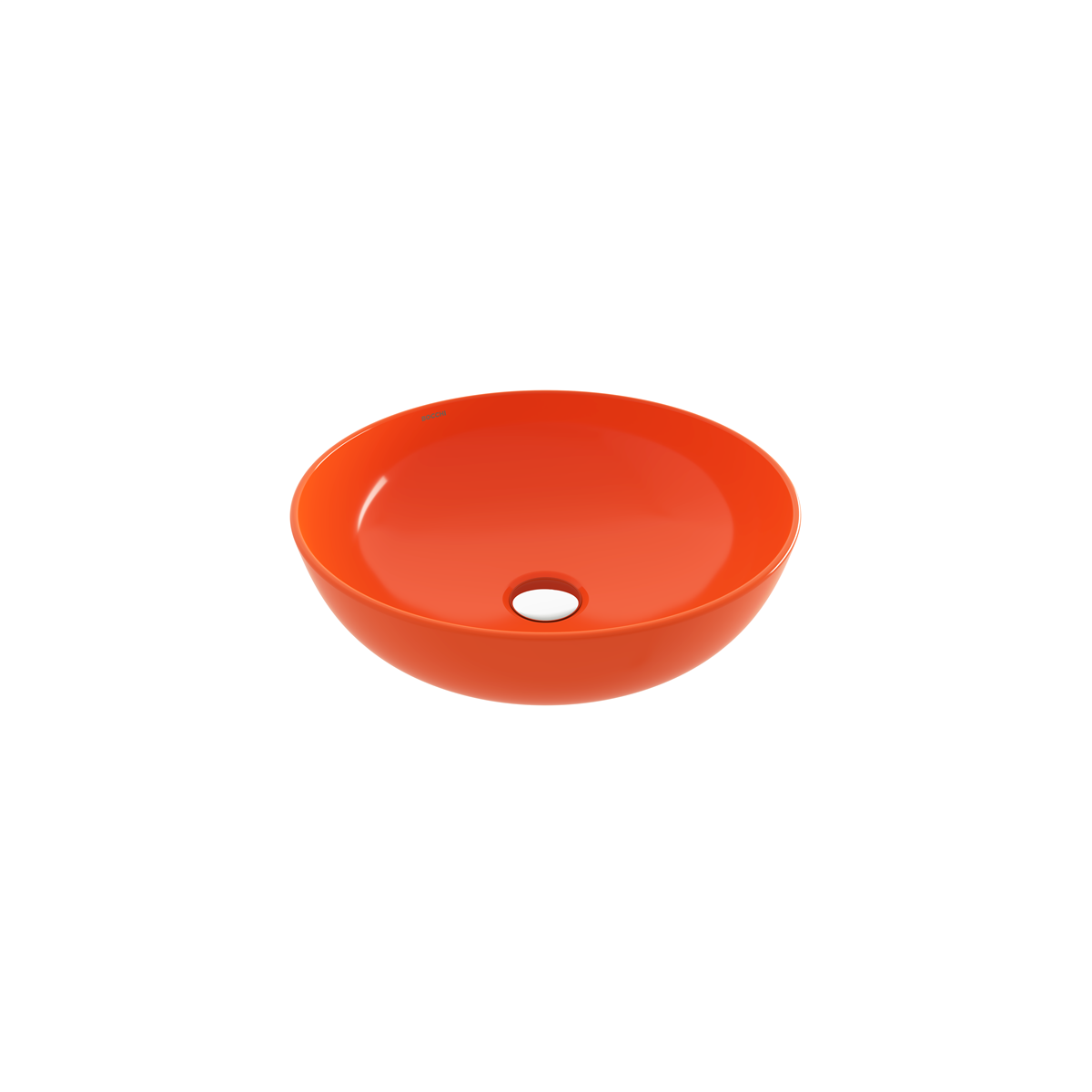 BOCCHİ Sottile Slim Line Çanak Lavabo 38 cm Parlak Turuncu