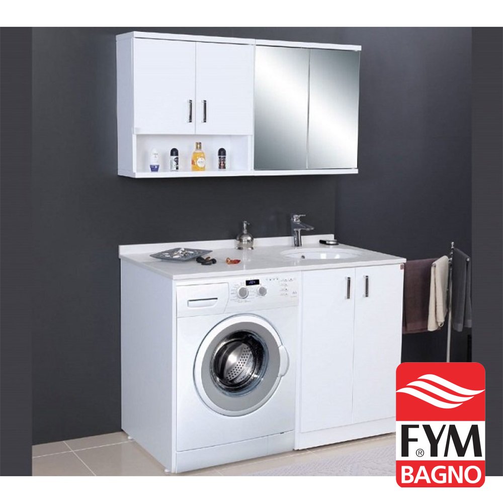 Fym Diva Çamaşır Makine Dolabı 125 Cm
