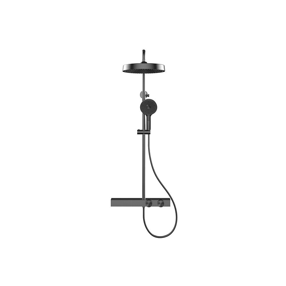 NEWARC Milan Bataryalı Duş Ünitesi Metalik Gri