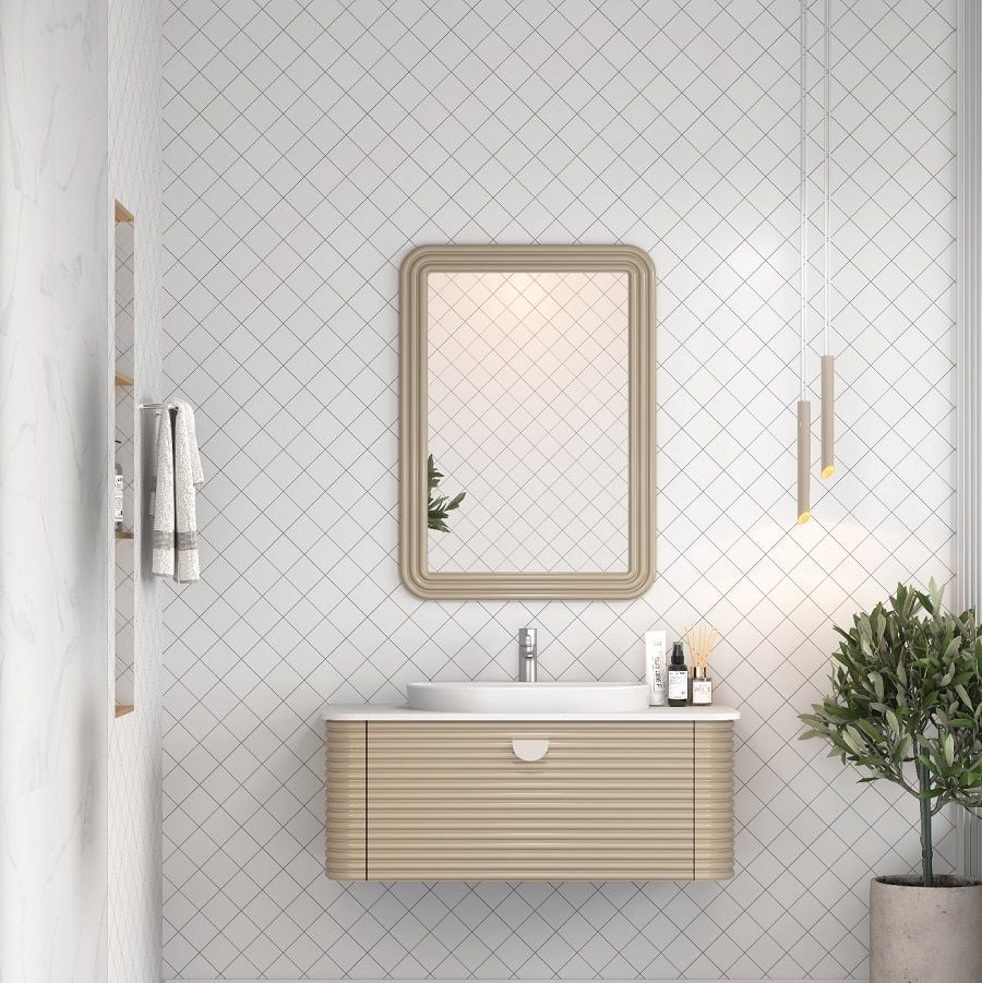 Shower  Sydney 100 cm Sahra Banyo Dolabı