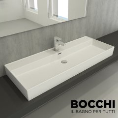 BOCCHİ Milano Lavabo 120 cm Mat Beyaz